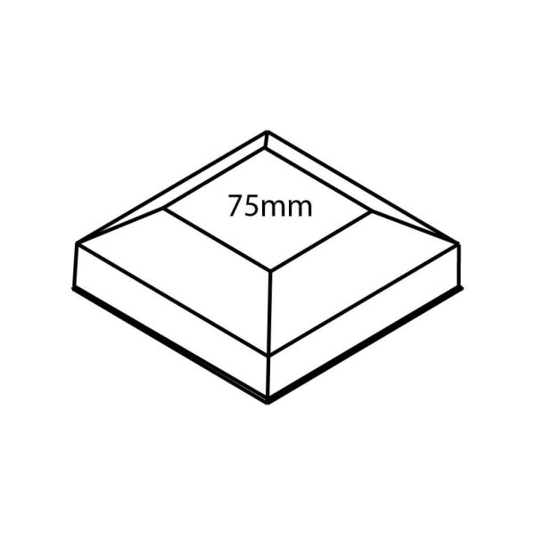 Steel Fence Post Caps PCAP75 Fence Posts To Site