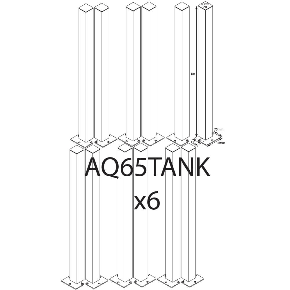 AQ65TANK6 - Tank Locator Posts for 6 Tanks